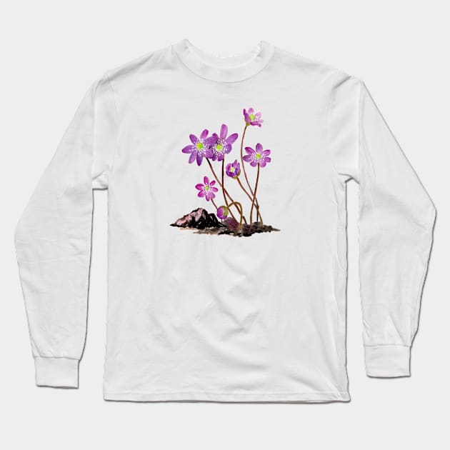 January 5th birthday flower Long Sleeve T-Shirt by birthflower